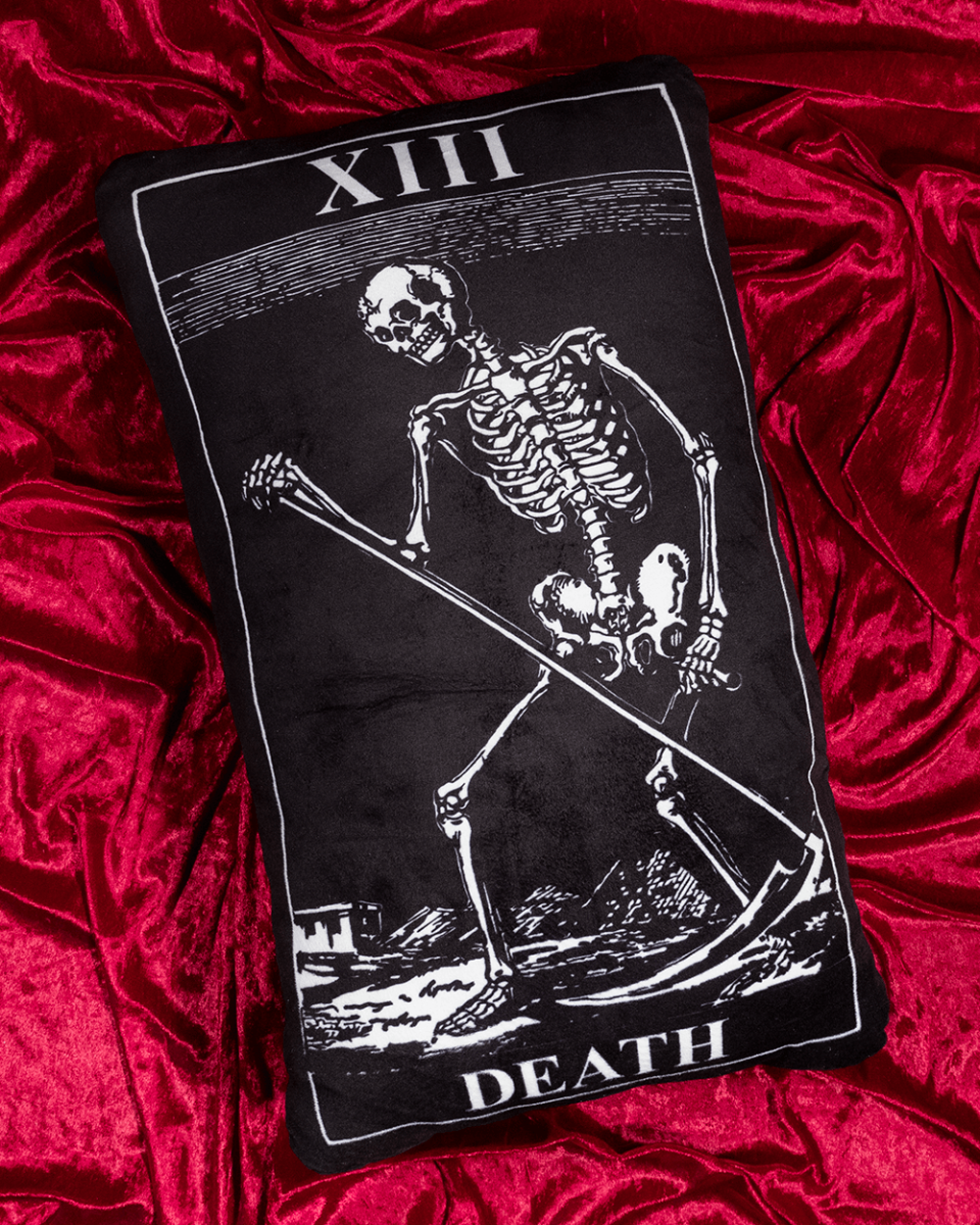 PILLOW - TAROT DEATH RECTANGLE 60cmH WAKE N BAKE Wake 'n' Bake