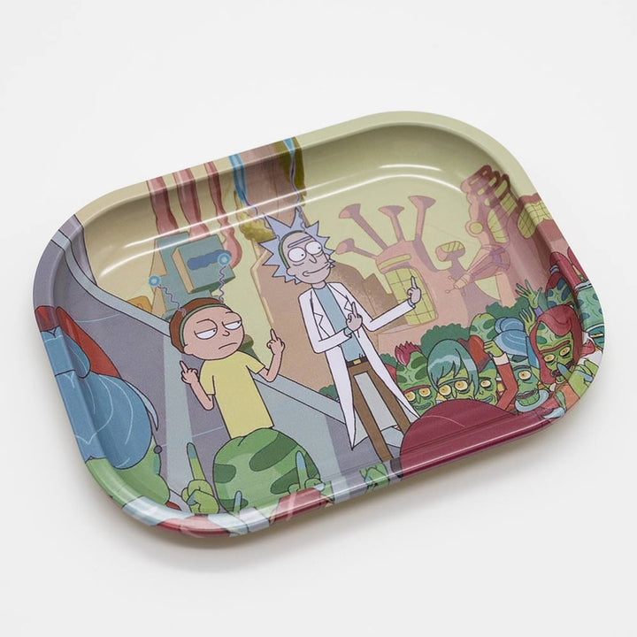 Rolling Tray - In a Crowd Rick and Morty 18 X 14cm The Bong Shop