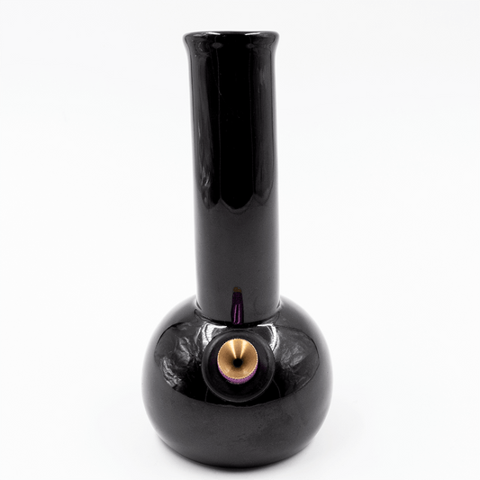 Hemisphere Ceramic Bong - Black Waterfall