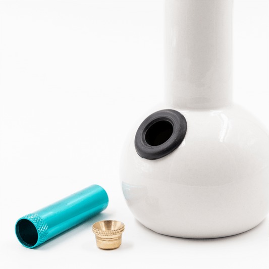 Hemisphere Ceramic Bong - White The Bong Shop