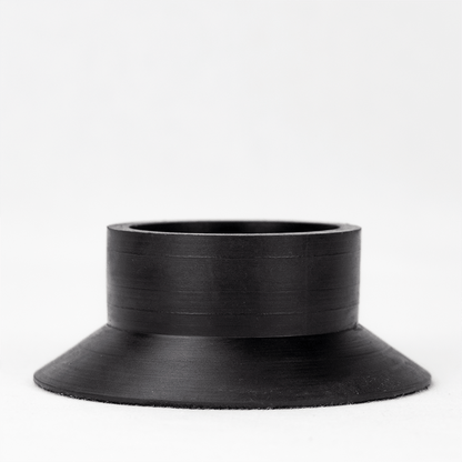 50mm Plain Black Rubber Base The Bong Shop