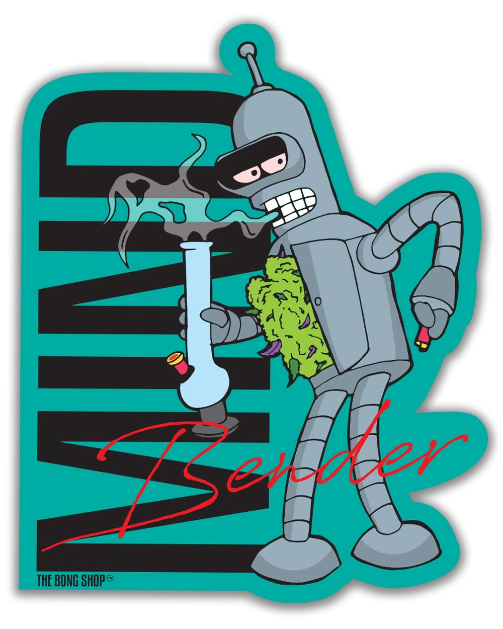 STICKER - MIND BENDER TBS The Bong Shop