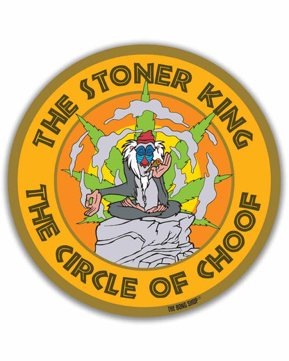 STICKER - STONER KING TBS The Bong Shop