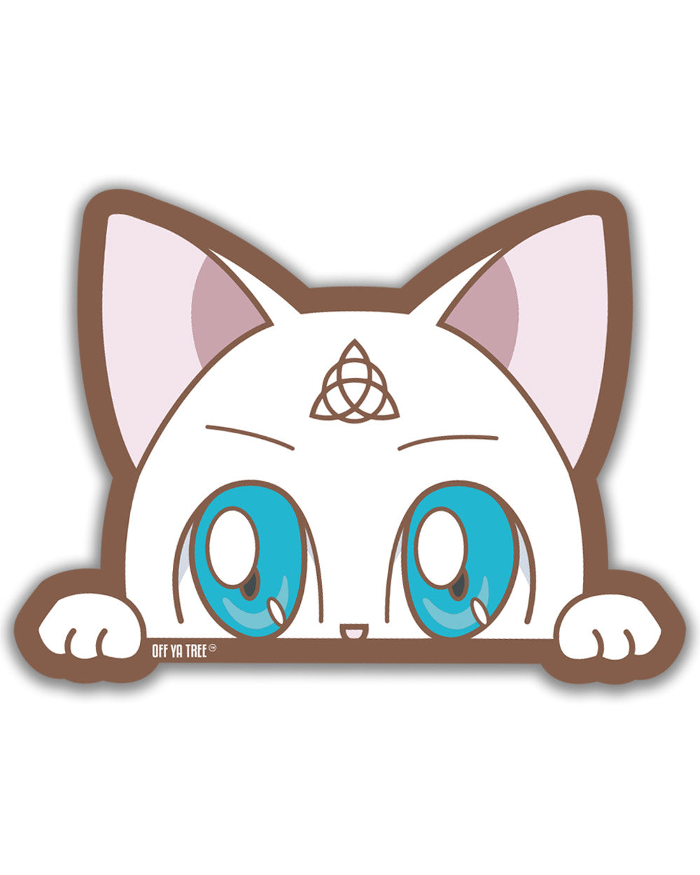 STICKER - PEAKING KITTY OYT Off Ya Tree