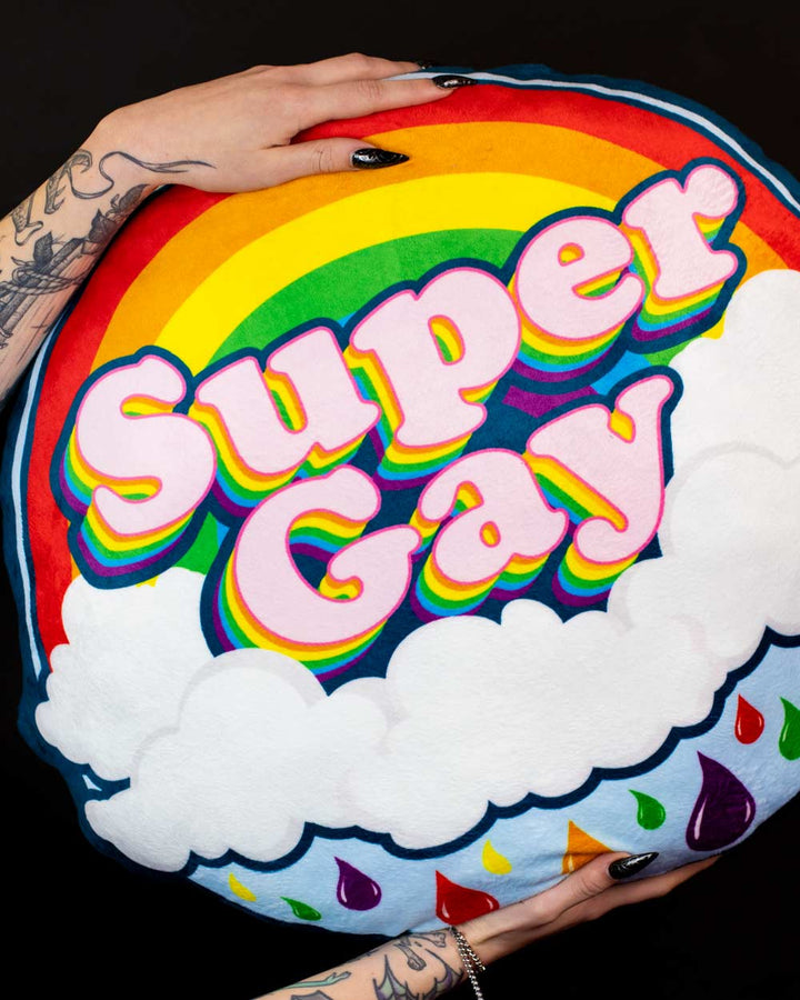 PILLOW - SUPER GAY ROUND 60x60cm WAKE N BAKE Wake 'n' Bake