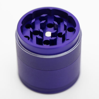 Four-Part Aluminium Grinder with Removable Screen - Matte Blue (43mm) Waterfall