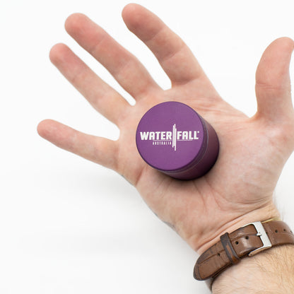 Four-Part Aluminium Grinder with Removable Screen - Matte Dark Purple (43mm) Waterfall