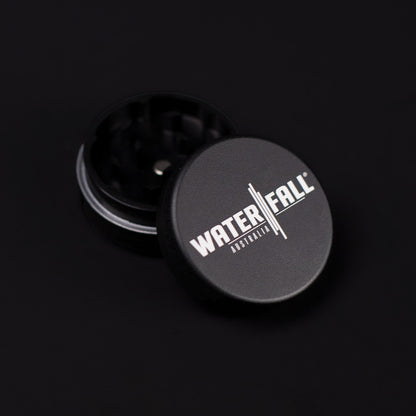 Two-Part Aluminium Grinder - Matte Black (40mm) Waterfall