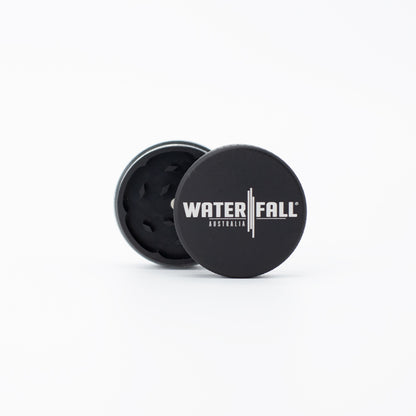 Two-Part Aluminium Grinder - Matte Black (40mm) Waterfall