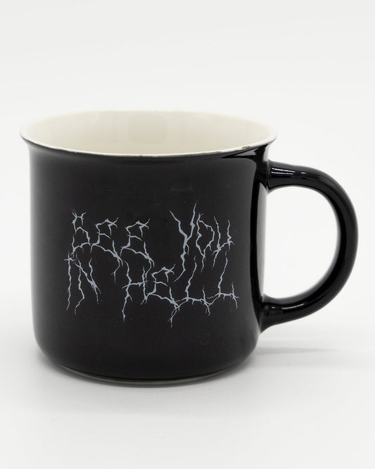 Burning Church Black Mug Wake 'n' Bake