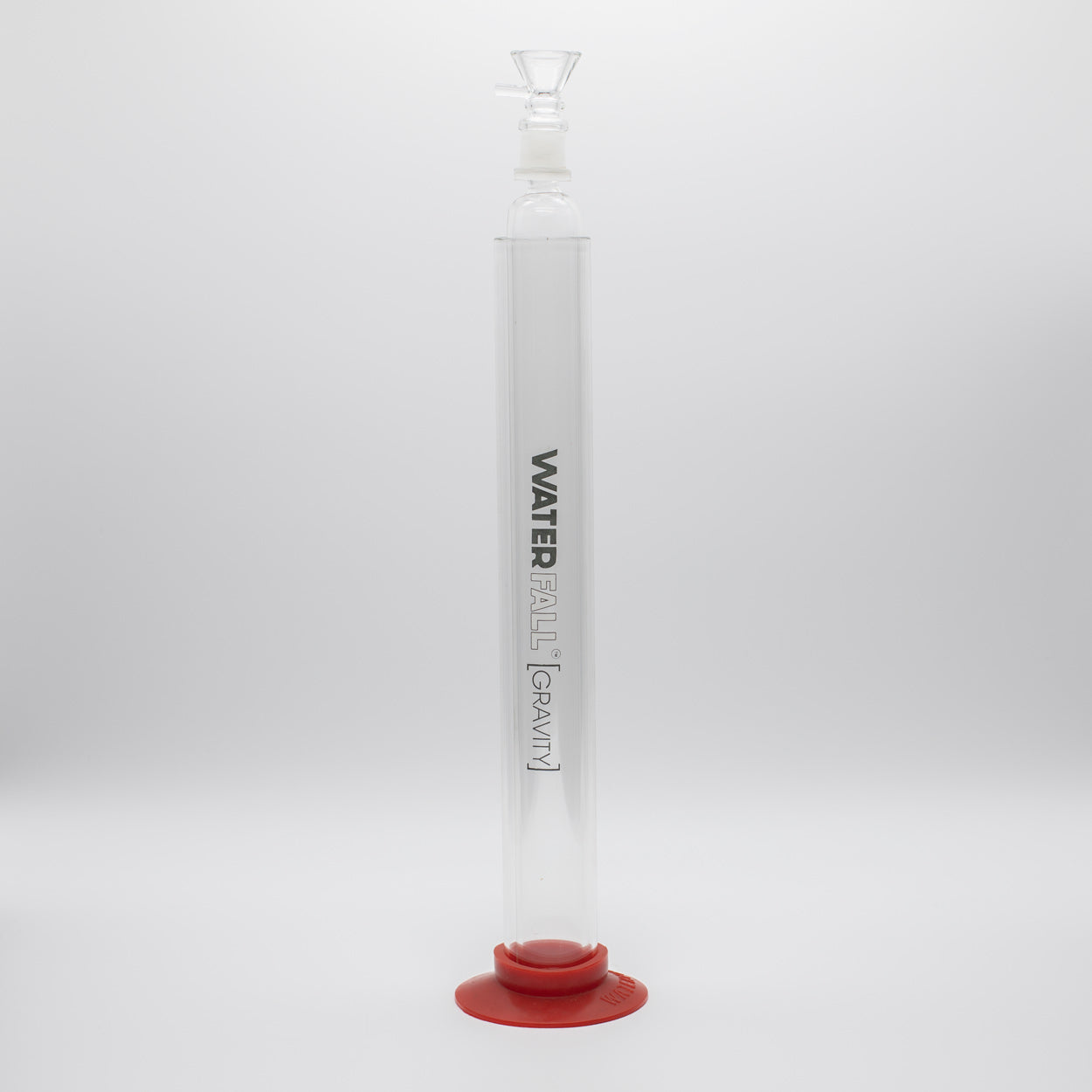 WATERFALL GRAVITY GLASS PIPE 53CM RED BASE Waterfall