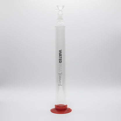 WATERFALL GRAVITY GLASS PIPE 53CM RED BASE Waterfall