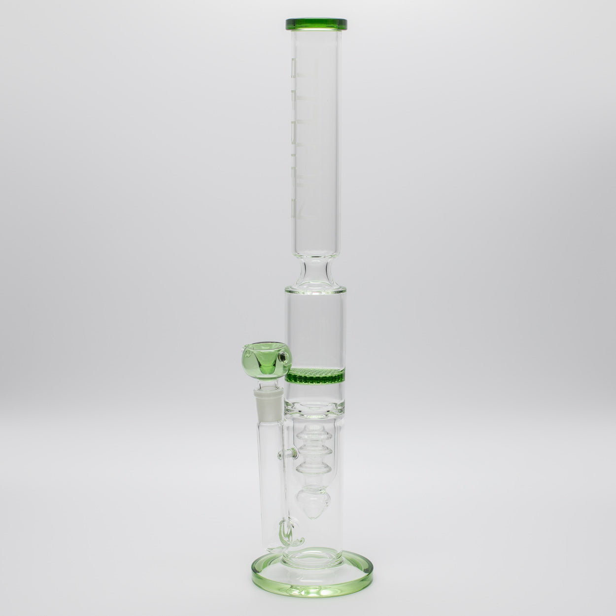 Titan Series | Ridge Honeycomb Glass Bong Waterfall
