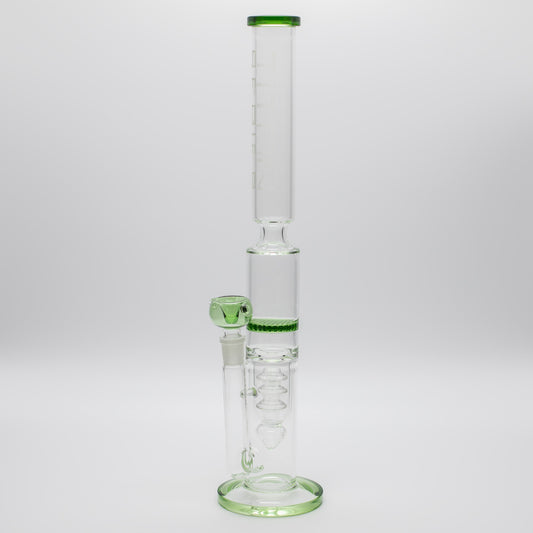 Titan Series | Ridge Honeycomb Glass Bong Waterfall
