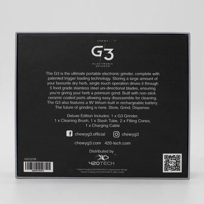 Chewy G3 Electronic Portable Grinder | Deluxe Edition Chewy