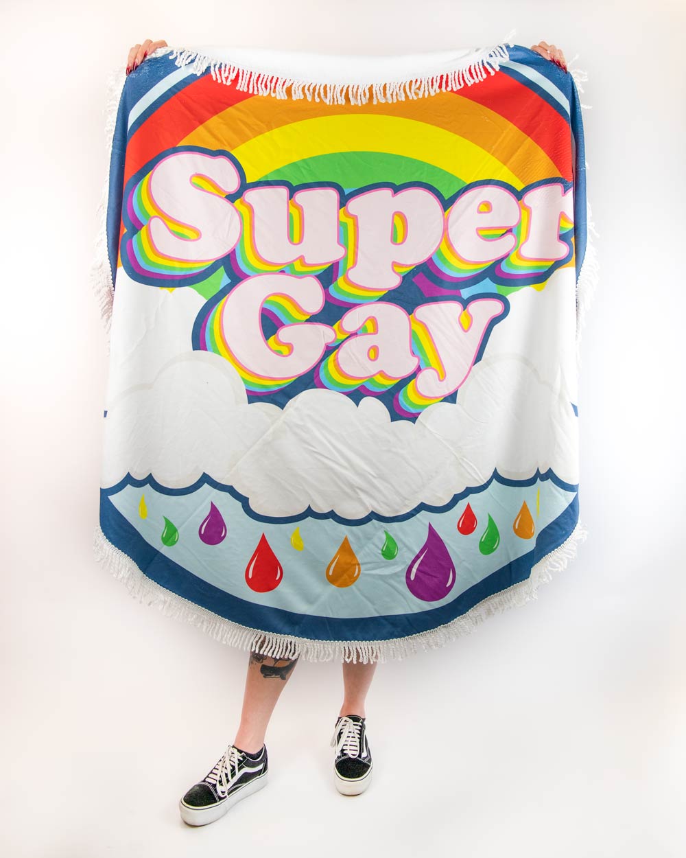 Super Gay Round Towel Wake 'n' Bake