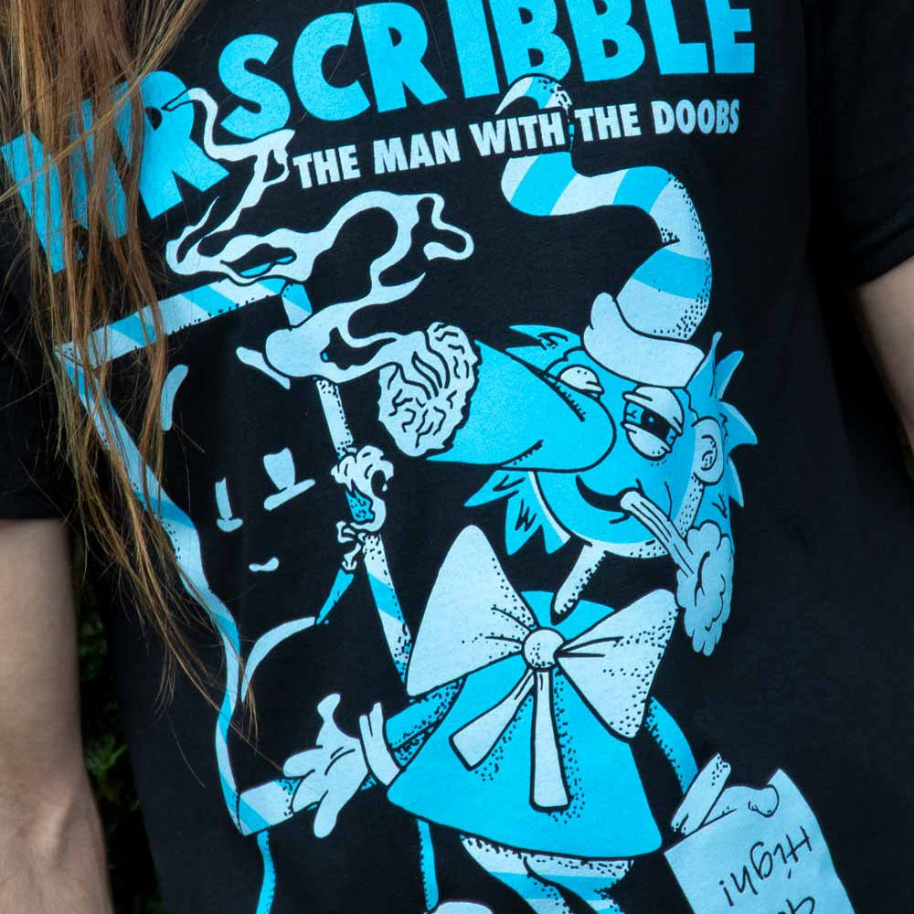 Mr Scribble The Man with Doobs T-Shirt Highlines