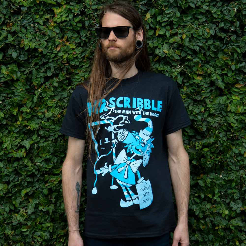 Mr Scribble The Man with Doobs T-Shirt Highlines