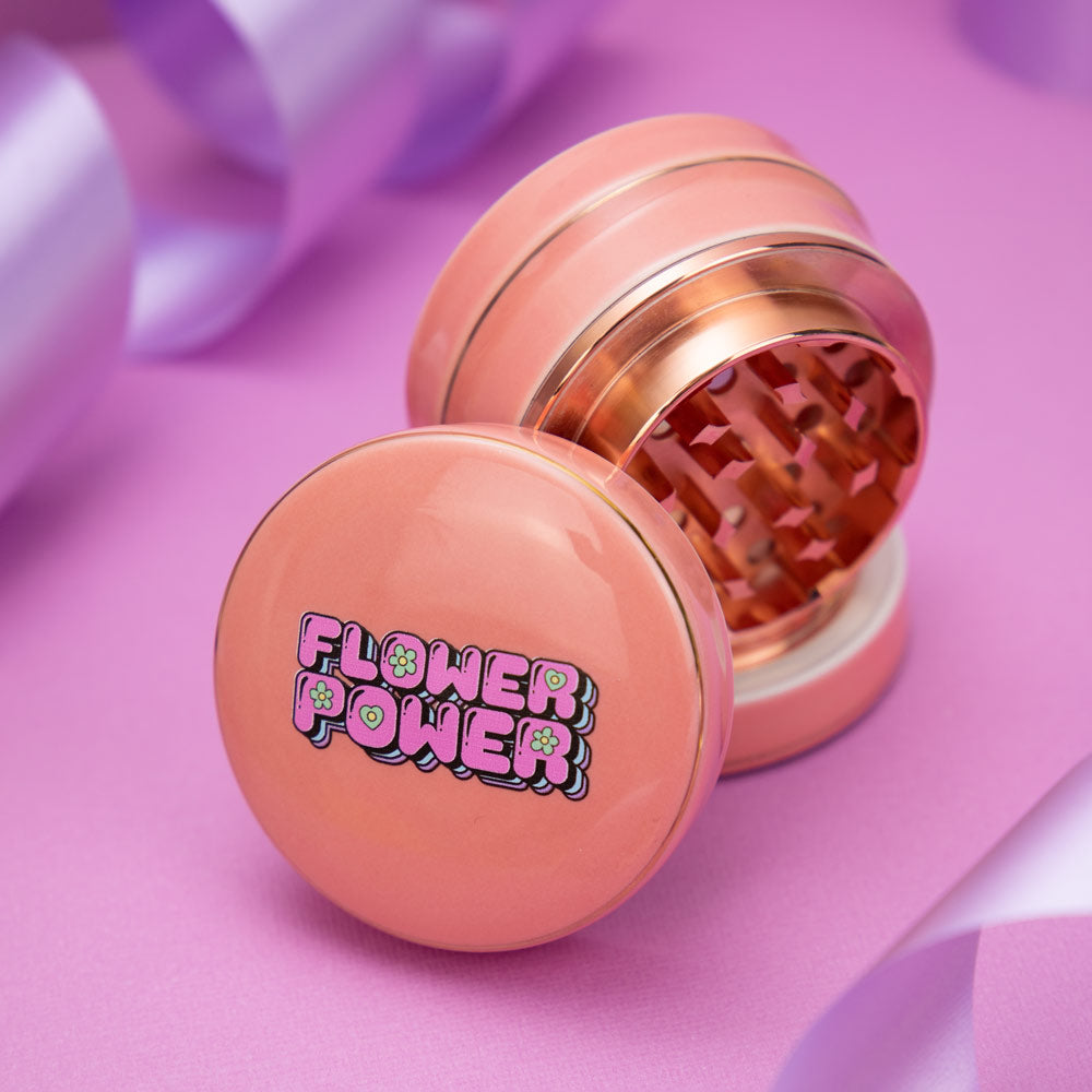 Flower Power Ceramic Grinder - Pink Planet X