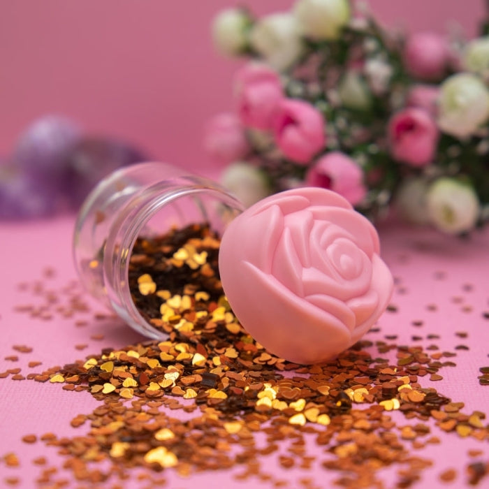 Rose Plastic Clear Container - Pink Planet X