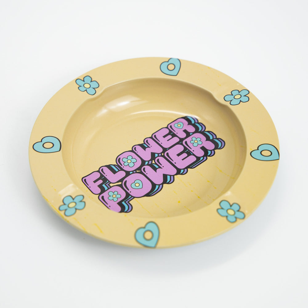 Flower Power Metal Ashtray Planet X