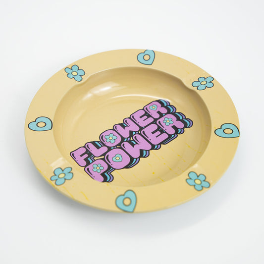 Flower Power Metal Ashtray Planet X