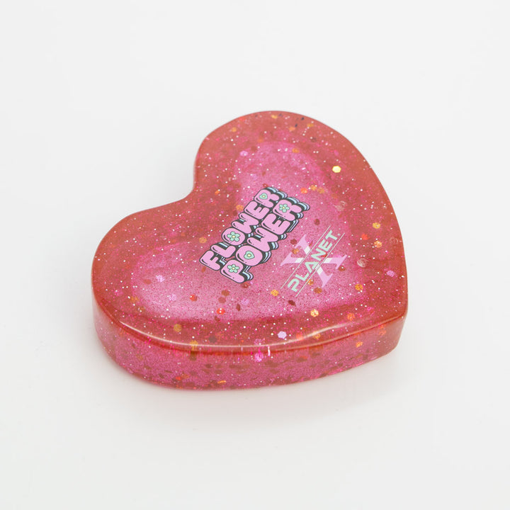 Pink Heart-Shaped Resin Ashtray Planet X
