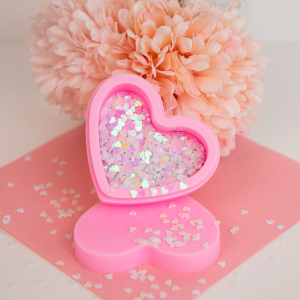 Heart Shaped Silicone Trinket Box - Pink Planet X