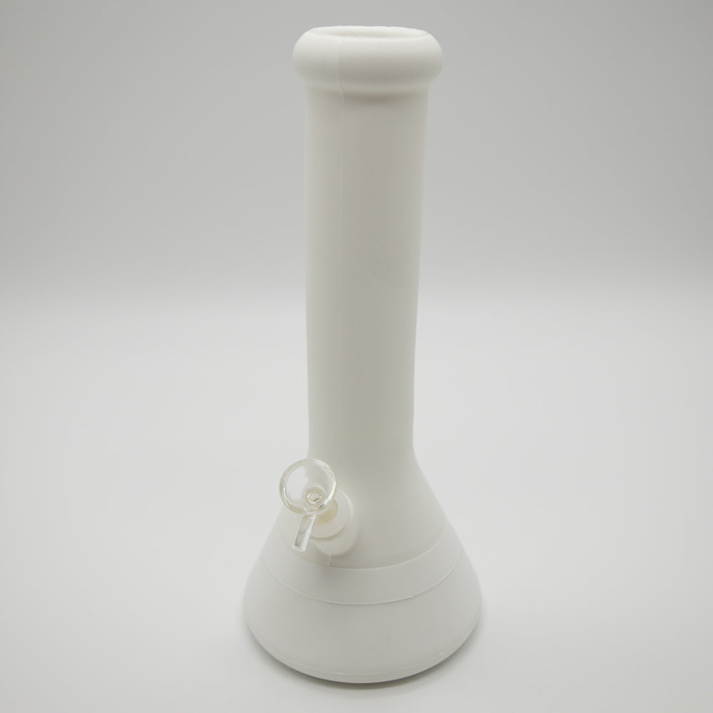Conical White Silicone Bong The Bong Shop