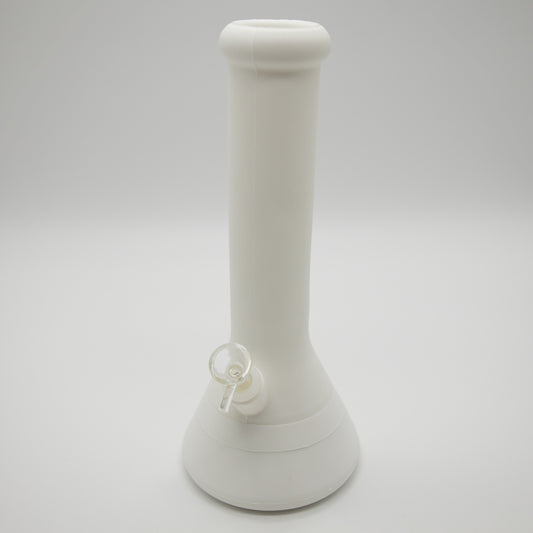 Conical White Silicone Bong The Bong Shop