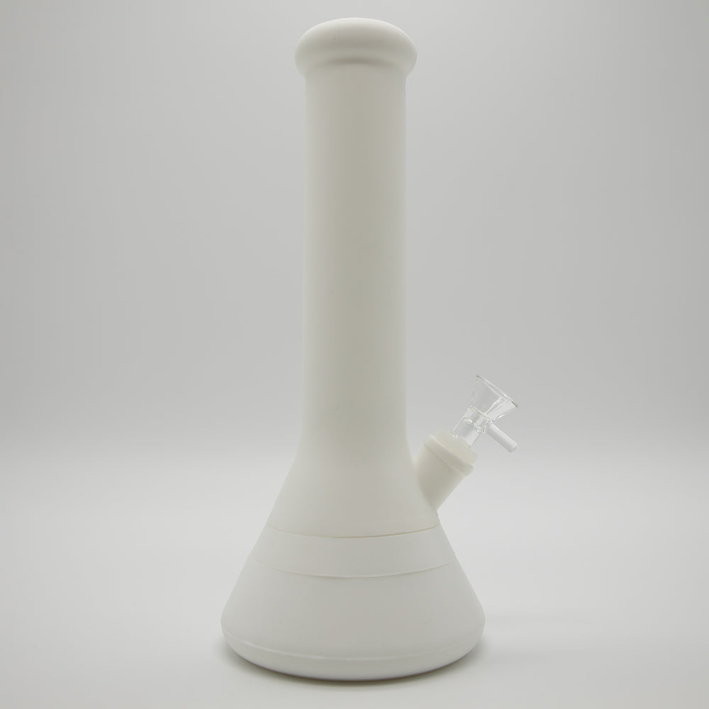 Conical White Silicone Bong The Bong Shop