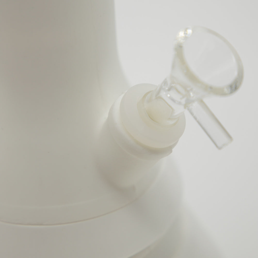 Conical White Silicone Bong The Bong Shop