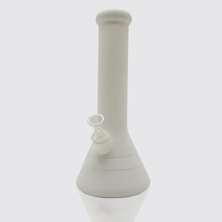 Conical White Silicone Bong The Bong Shop