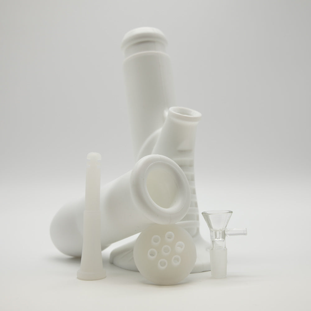 Gripper White Silicone Bong The Bong Shop