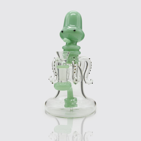Squid-Speriment Glass Bong - Green Planet X