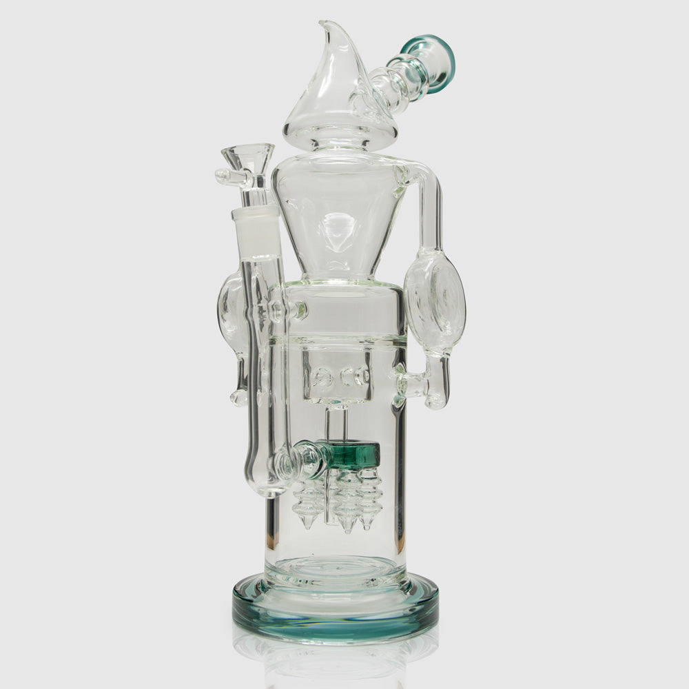 Melting Point Glass Bong - Aquamarine Planet X
