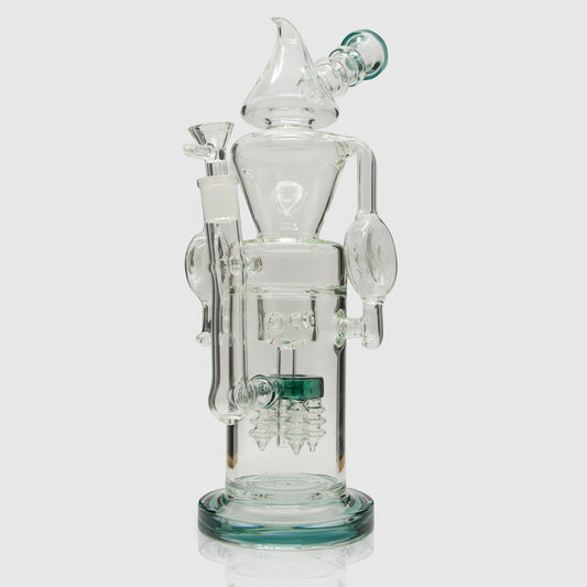 Melting Point Glass Bong - Aquamarine Planet X