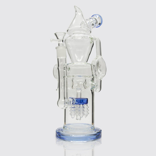 Melting Point Glass Bong - Blue Planet X