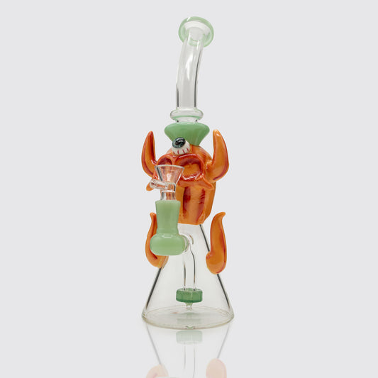 Demon Cyclops Glass Bong - Green Planet X