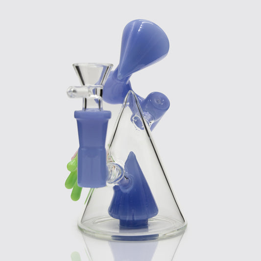 Pyra-Minati Glass Bong - Purple Planet X
