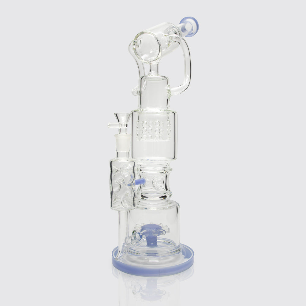 Hubble Periscope Glass Bong - Light Blue Planet X