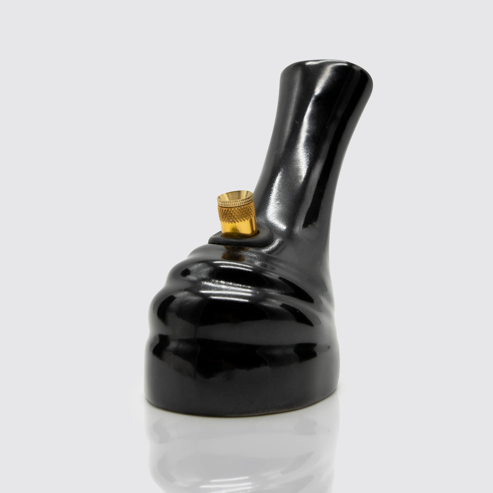 Molten Ceramic Bong - Black The Bong Shop