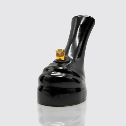 Molten Ceramic Bong - Black The Bong Shop