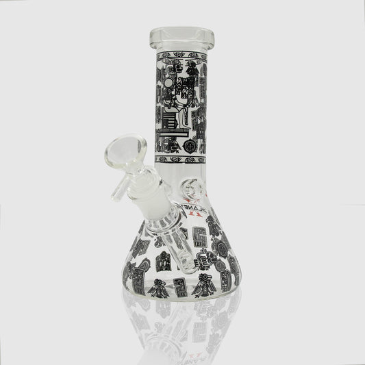 Hieroglyphs Glass Bong (Glow) Planet X