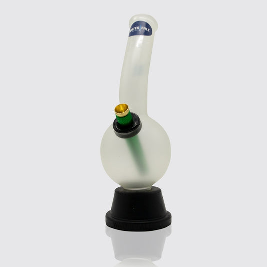 Zap Glass Bong - Frosted Clear Waterfall