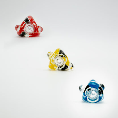 Triangular Glass Cone - Assorted Colours (14mm) The Bong Shop