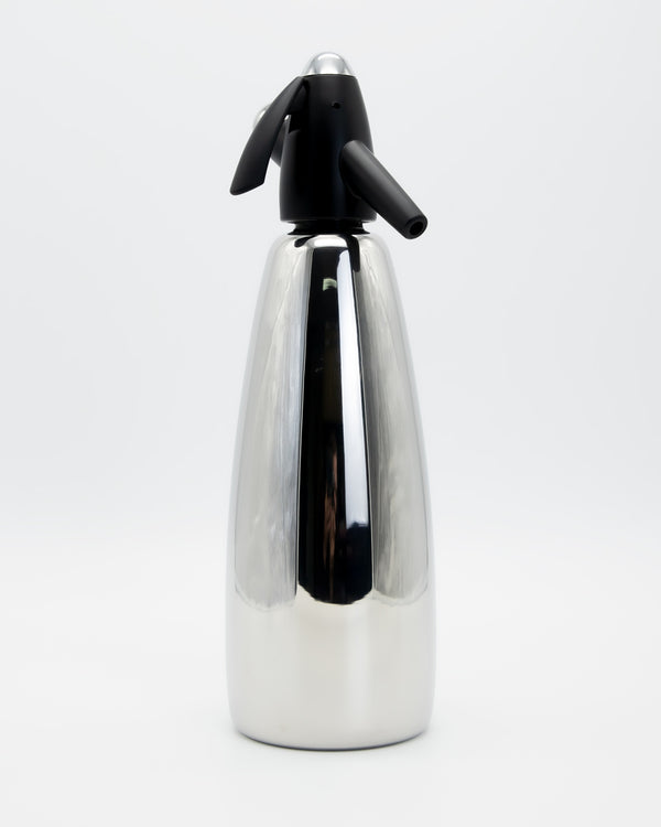 MOSA Classic Soda Siphon Stainless Steel 1 Litre - Black MOSA