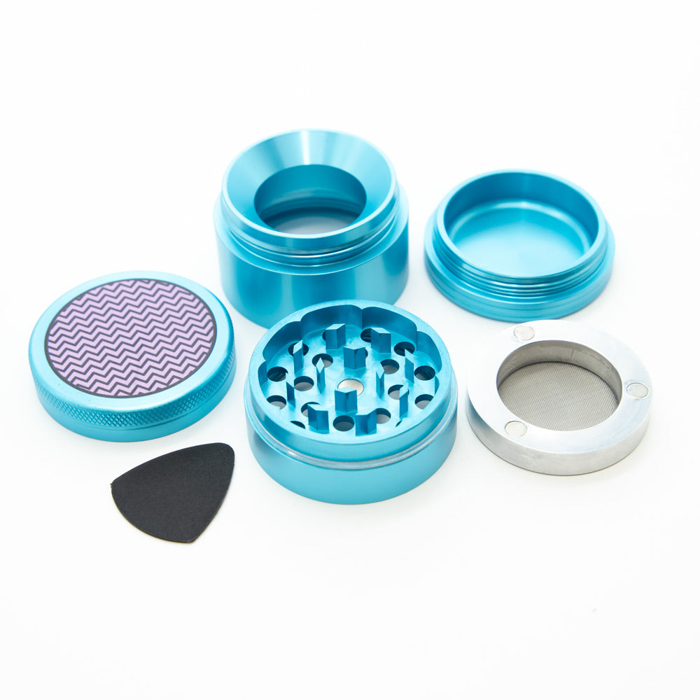 Zig-Zags Four-Part Metal Grinder Planet X