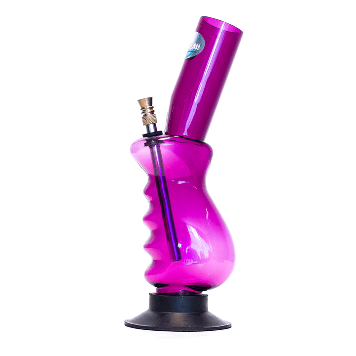 Acrylic Gripper Bong - Purple Waterfall