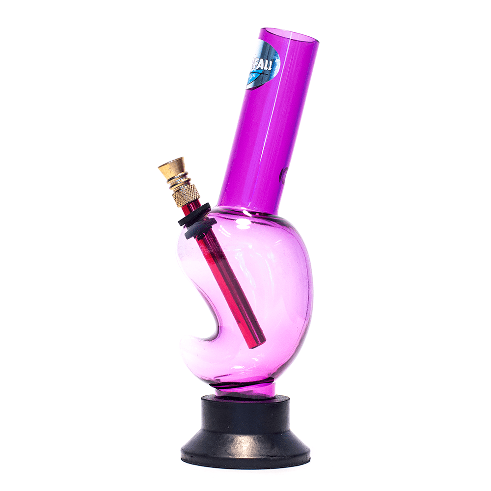 Acrylic Mango Bong - Purple Waterfall